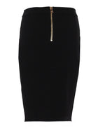 Balmain Women's Midi Skirt Black, view 3