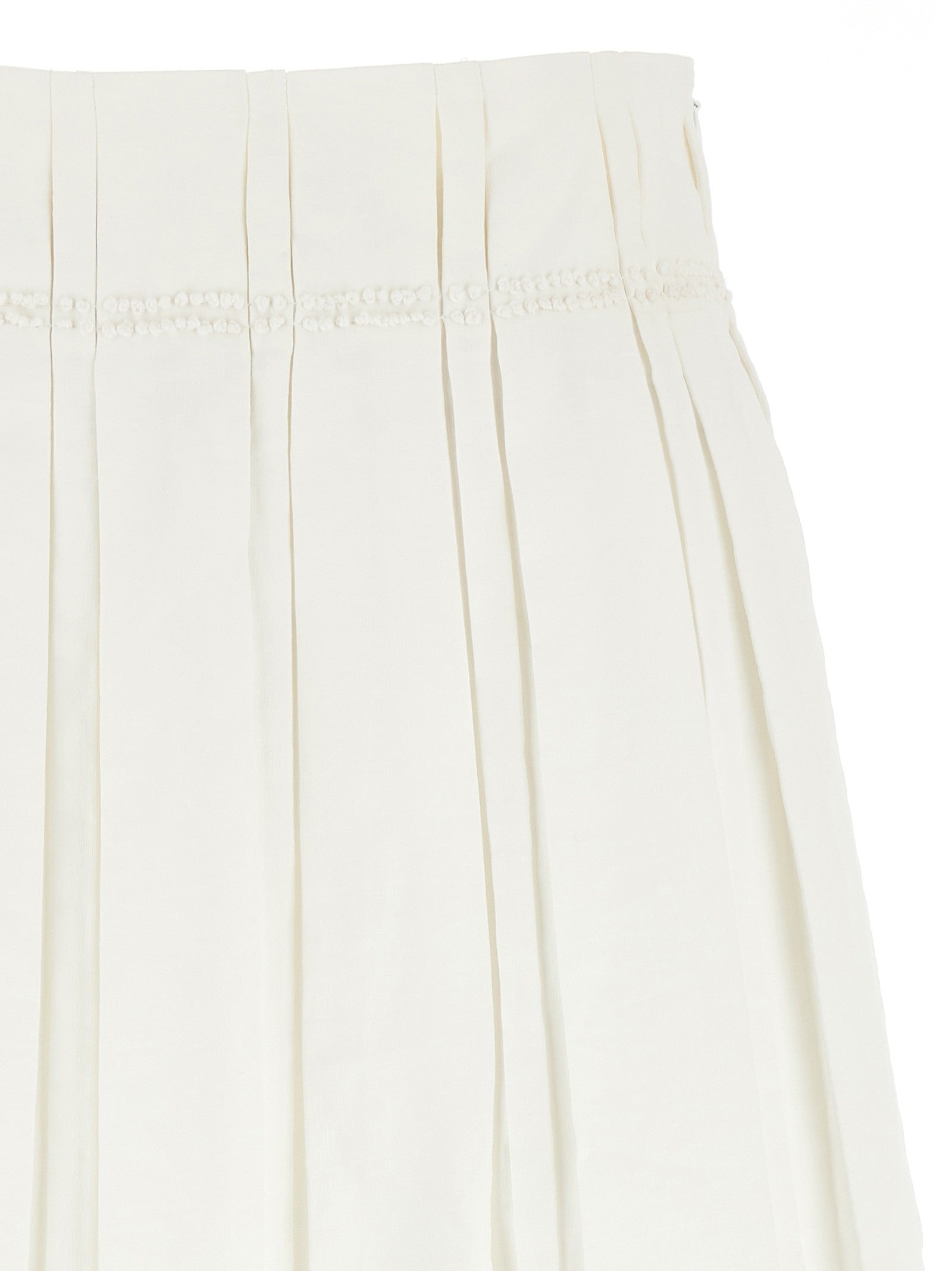 Jil Sander Midi Skirt White