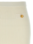 Alessandra Rich Midi Skirt White, view 3
