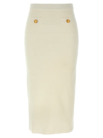 Alessandra Rich Midi Skirt White