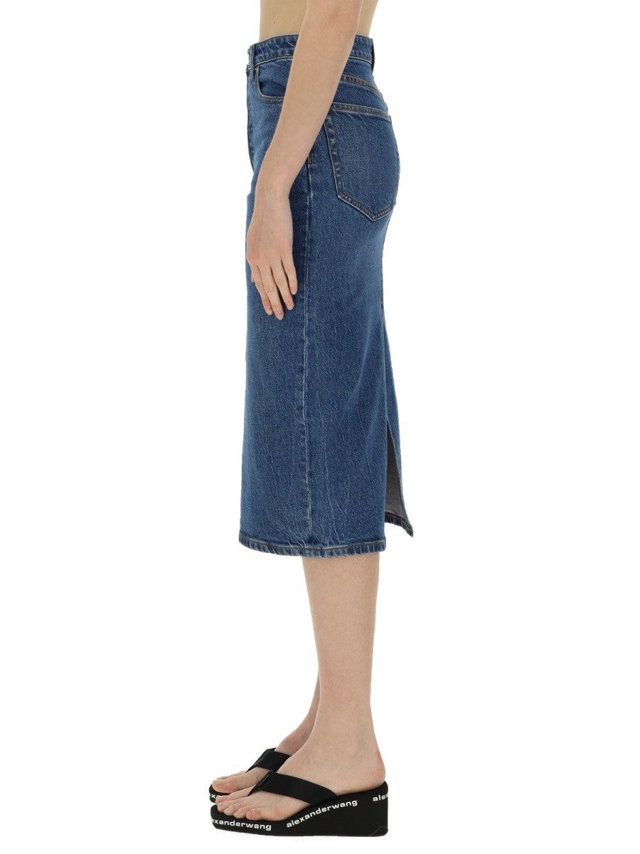 alexanderwang Women's Midi Skirt Blue