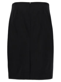 Versace Midi Skirt Black, view 2