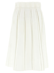 Jil Sander Midi Skirt White