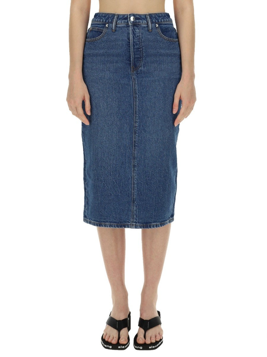 alexanderwang Women's Midi Skirt Blue
