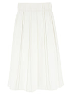 Jil Sander Midi Skirt White