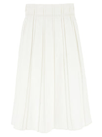 Jil Sander Midi Skirt White
