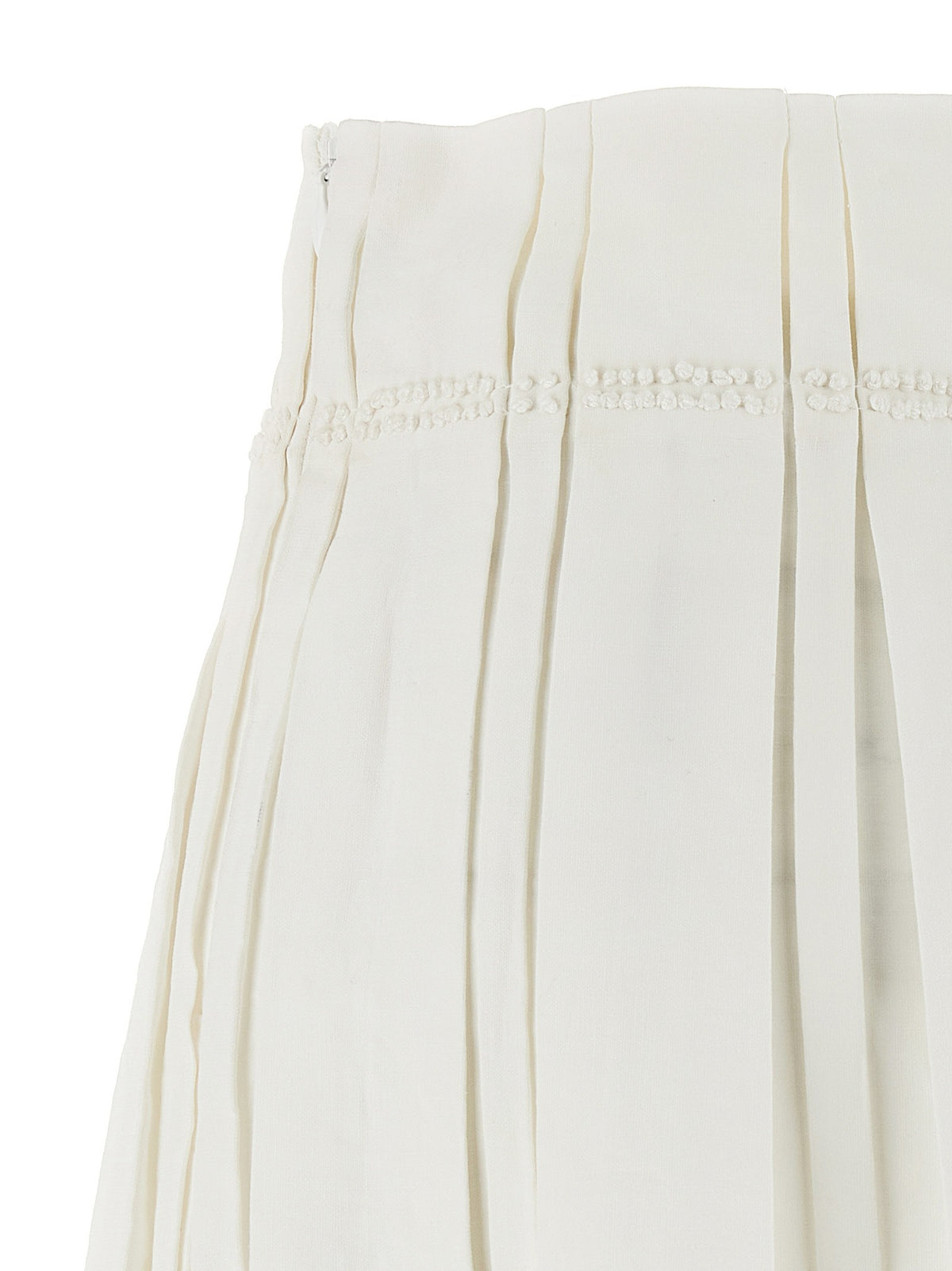 Jil Sander Midi Skirt White