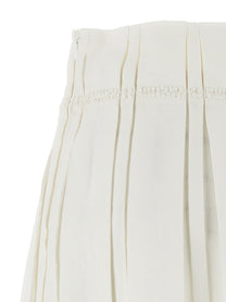 Jil Sander Midi Skirt White