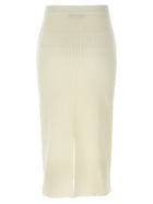 Alessandra Rich Midi Skirt White, view 2