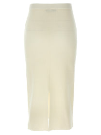 Alessandra Rich Midi Skirt White
