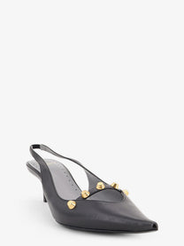 Balenciaga Women's Midnight City Leather Pumps Black, view 2