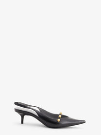 Balenciaga Women's Midnight City Leather Pumps Black