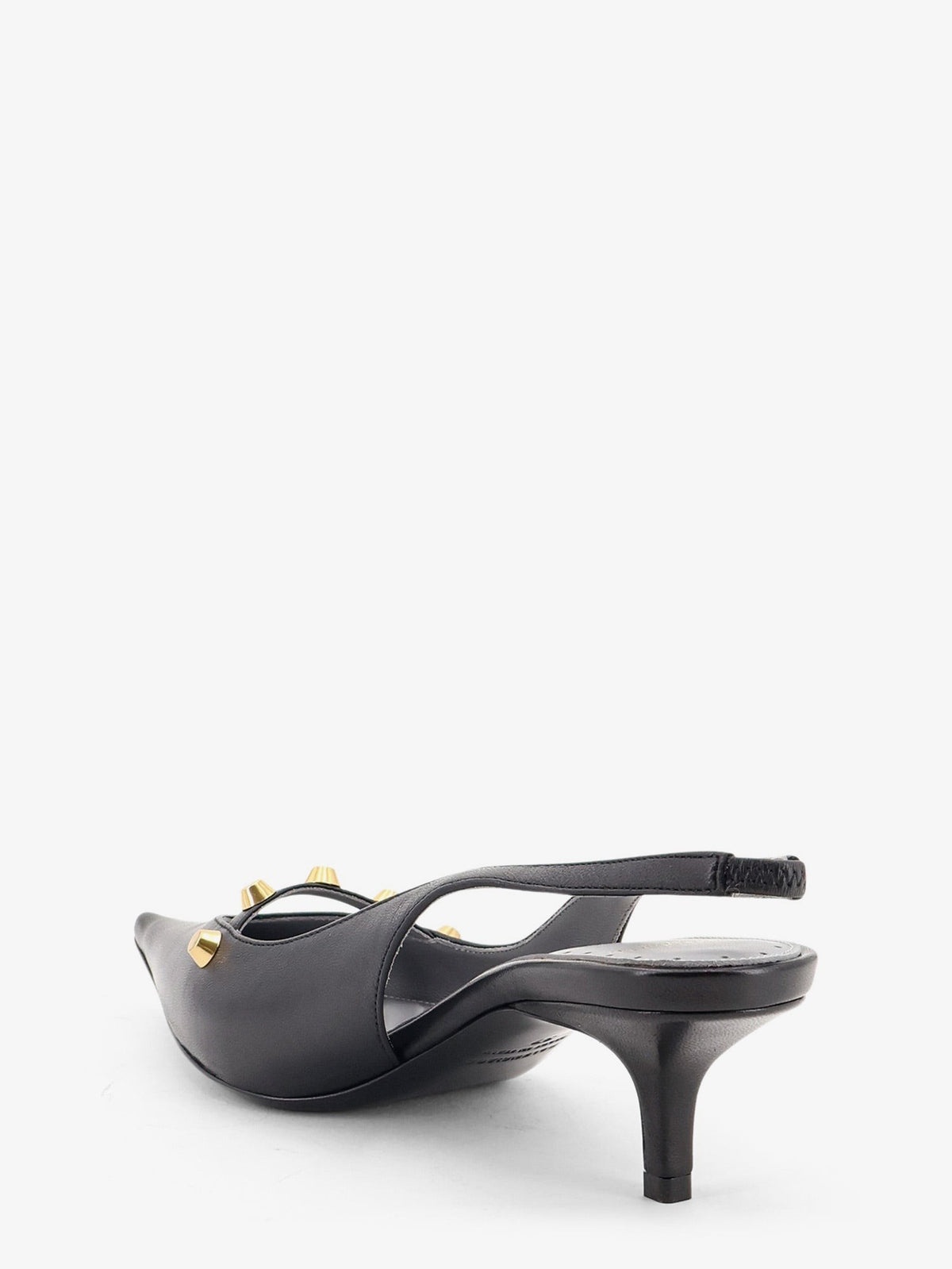 Balenciaga Women's Midnight City Leather Pumps Black, view 3