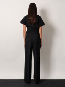 Rohe Women's Midwaist Wool Blend Trousers Black