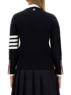 Thom Browne Women's Milano Stitch Jersey Blue, view 4