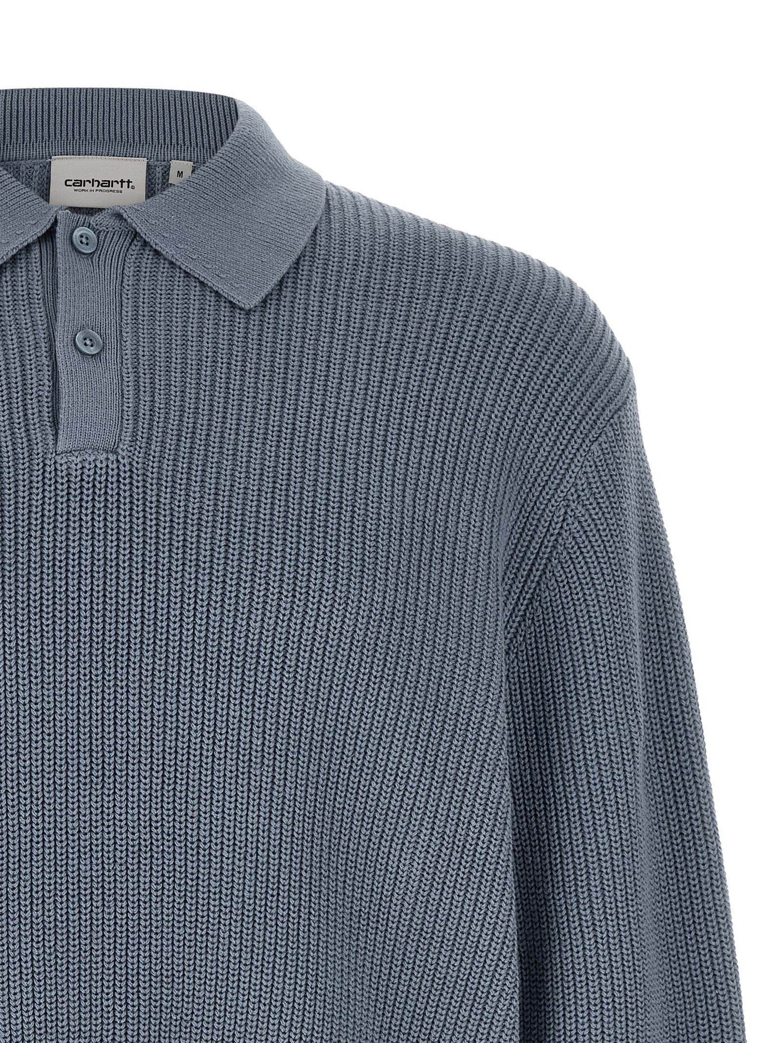 Carhartt Wip Miles Polo Shirt Blue