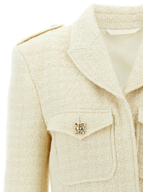 Givenchy Military Blazer White