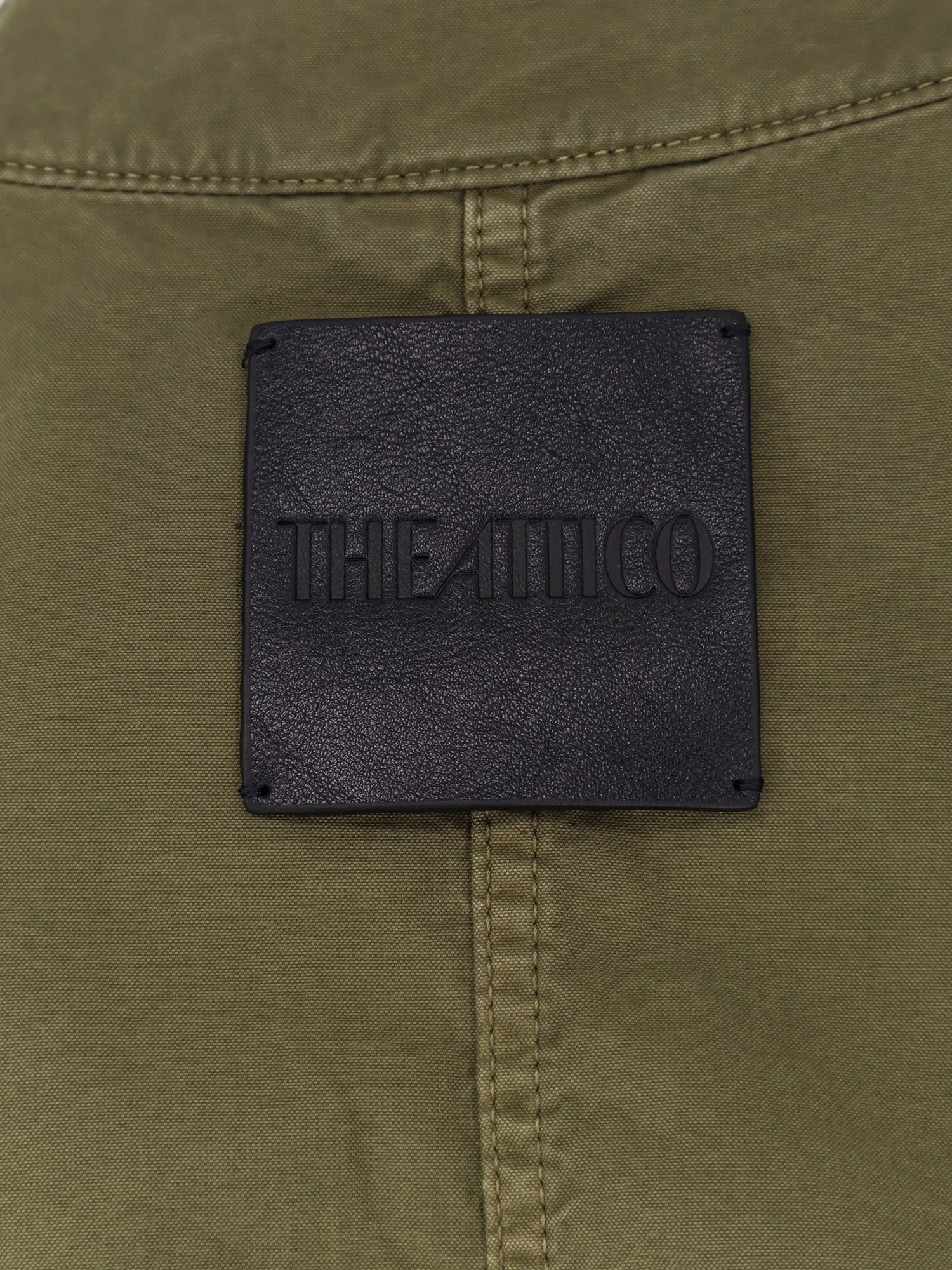 The Attico Women's Military Cotton Bomber Green