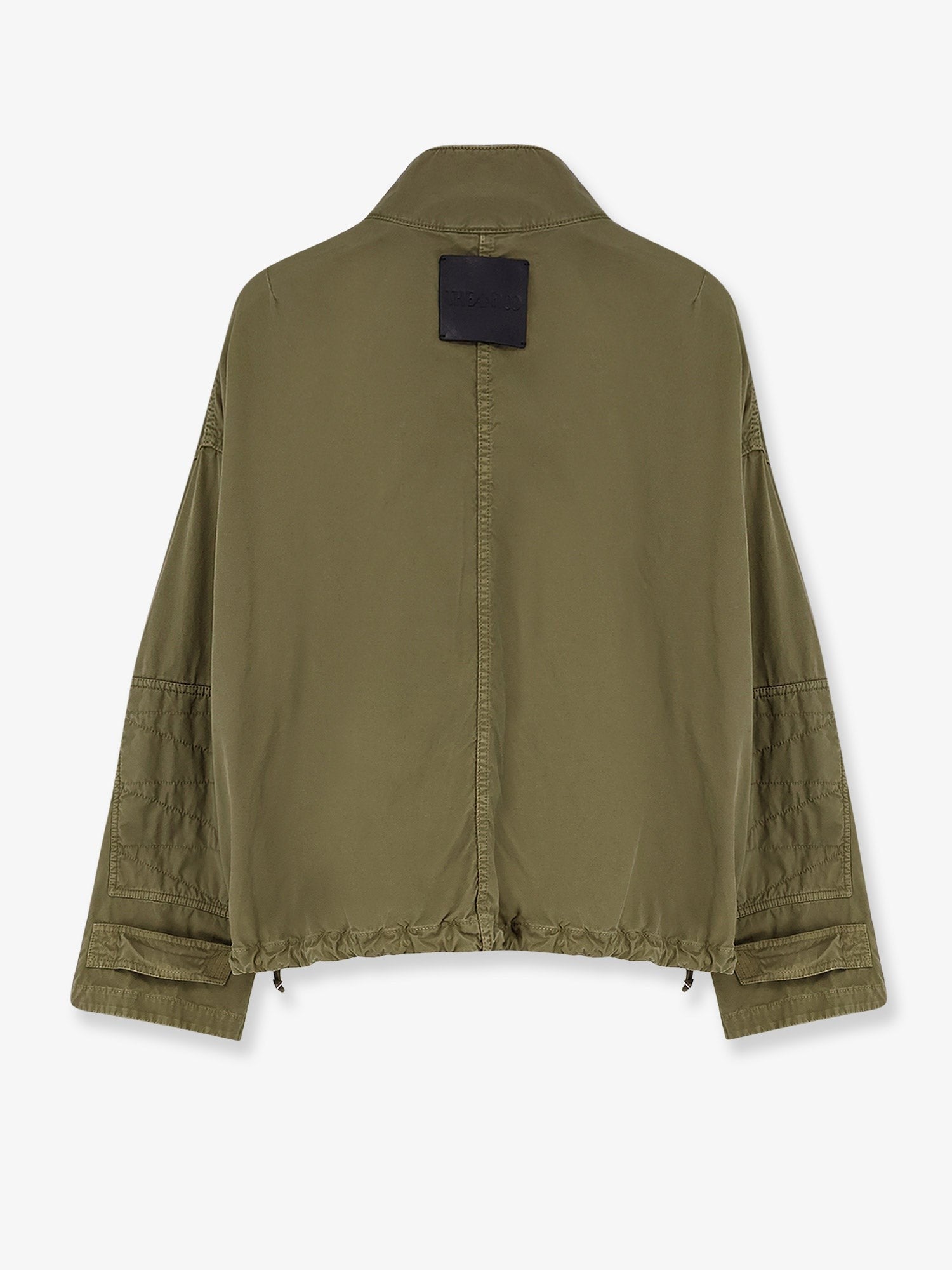 The Attico Women's Military Cotton Bomber Green