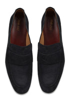 Mille885 Men's Suede Loafers Blue, view 5