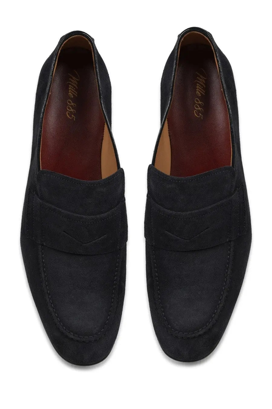 Mille885 Men's Suede Loafers Blue, view 5