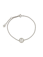 Tory Burch Women's Miller Chain Bracelet Silver, view 2