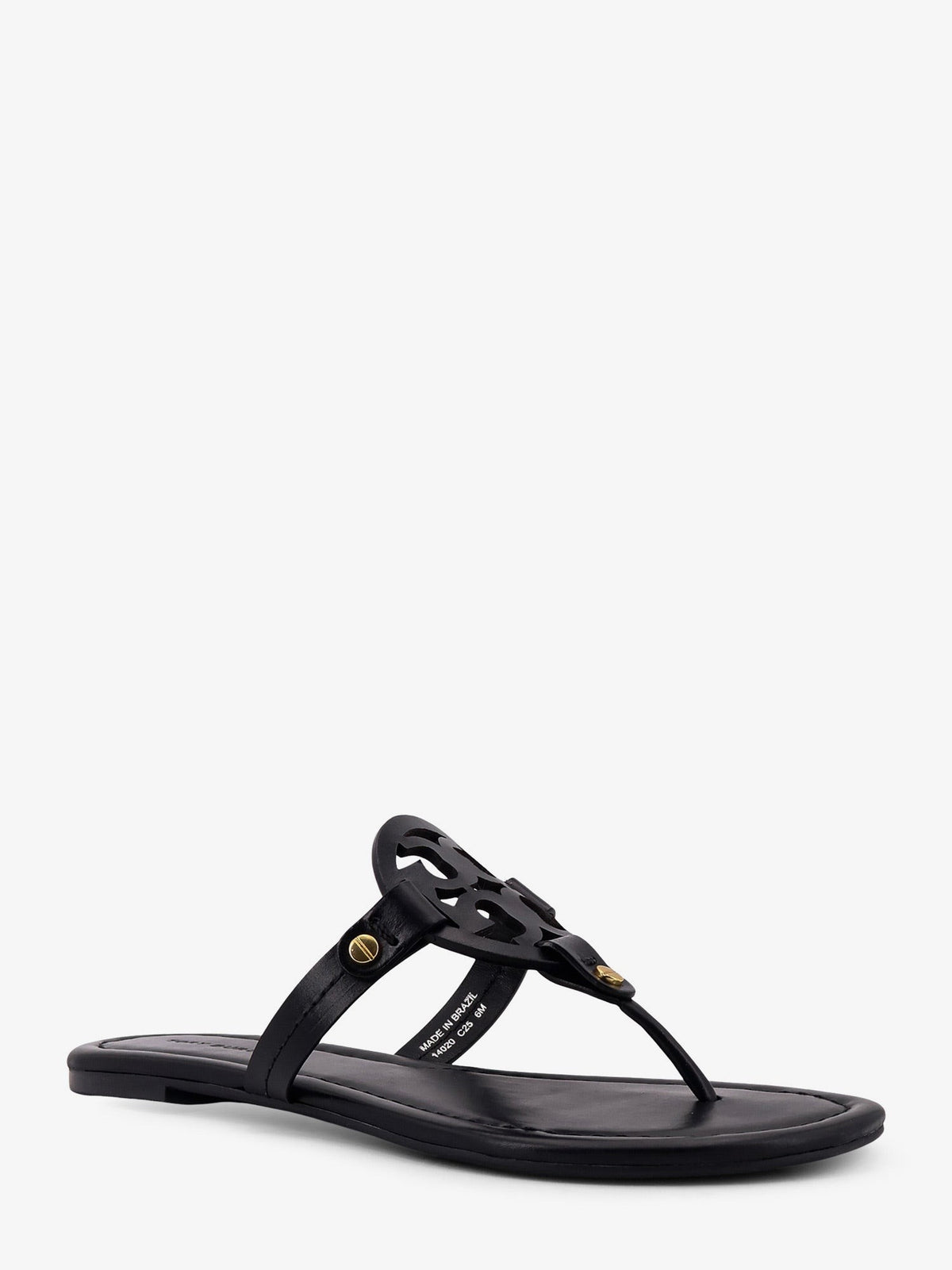 Tory Burch Women's Miller Leather Thong Sandals Black