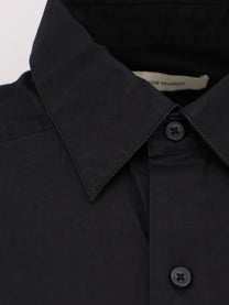 Entire Studios Unisex Miller Oversize Cotton Shirt Black