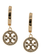 Tory Burch Miller Pavé Drop Earrings Gold