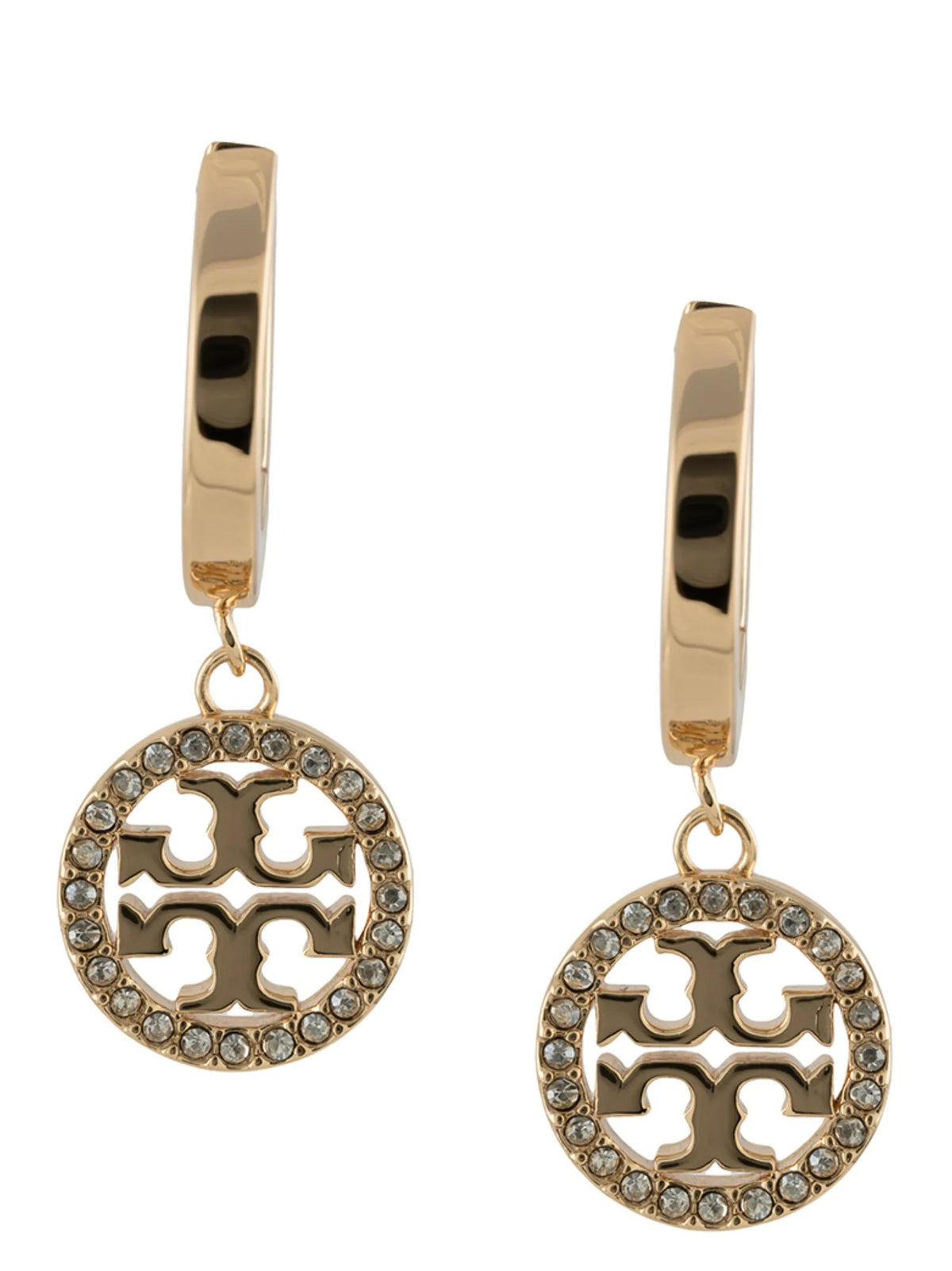 Tory Burch Miller Pavé Drop Earrings Gold