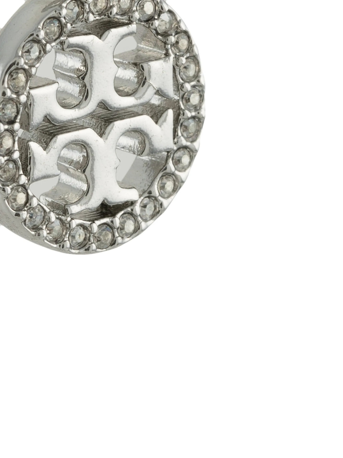 Tory Burch Miller Pavé Earrings Silver