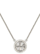 Tory Burch Miller Pavé Necklace Silver