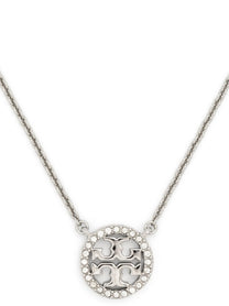 Tory Burch Miller Pavé Necklace Silver