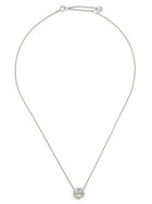 Tory Burch Miller Pavé Necklace Silver
