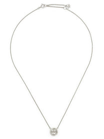 Tory Burch Miller Pavé Necklace Silver