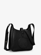 Tory Burch Women's Miller Swing Shoulder Bag in Black Hammered Leather Black