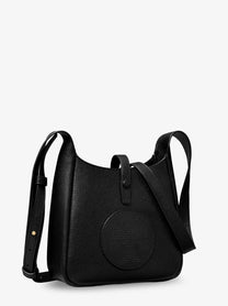 Tory Burch Women's Miller Swing Shoulder Bag in Black Hammered Leather Black