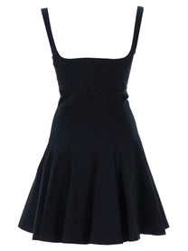 Versace Jeans Couture Women's Mini Abito Con Fibbie Baroque Black