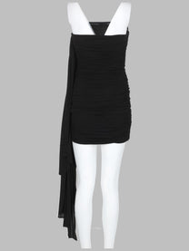 alexanderwang Women's Mini Abito Drappeggiato Black