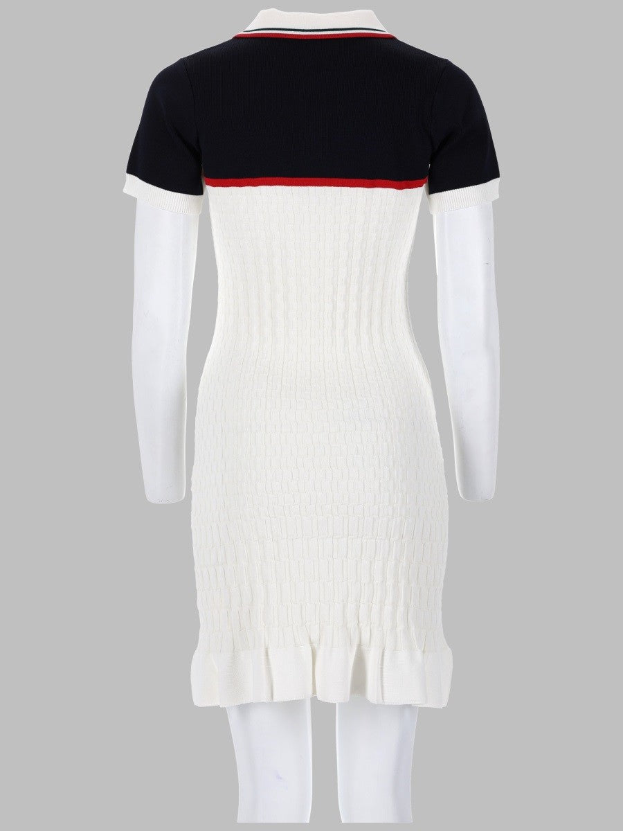 Casablanca Women's Mini Abito Polo DA Tennis in Maglia White