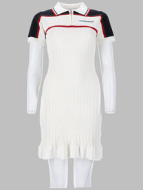 Casablanca Women's Mini Abito Polo DA Tennis in Maglia White