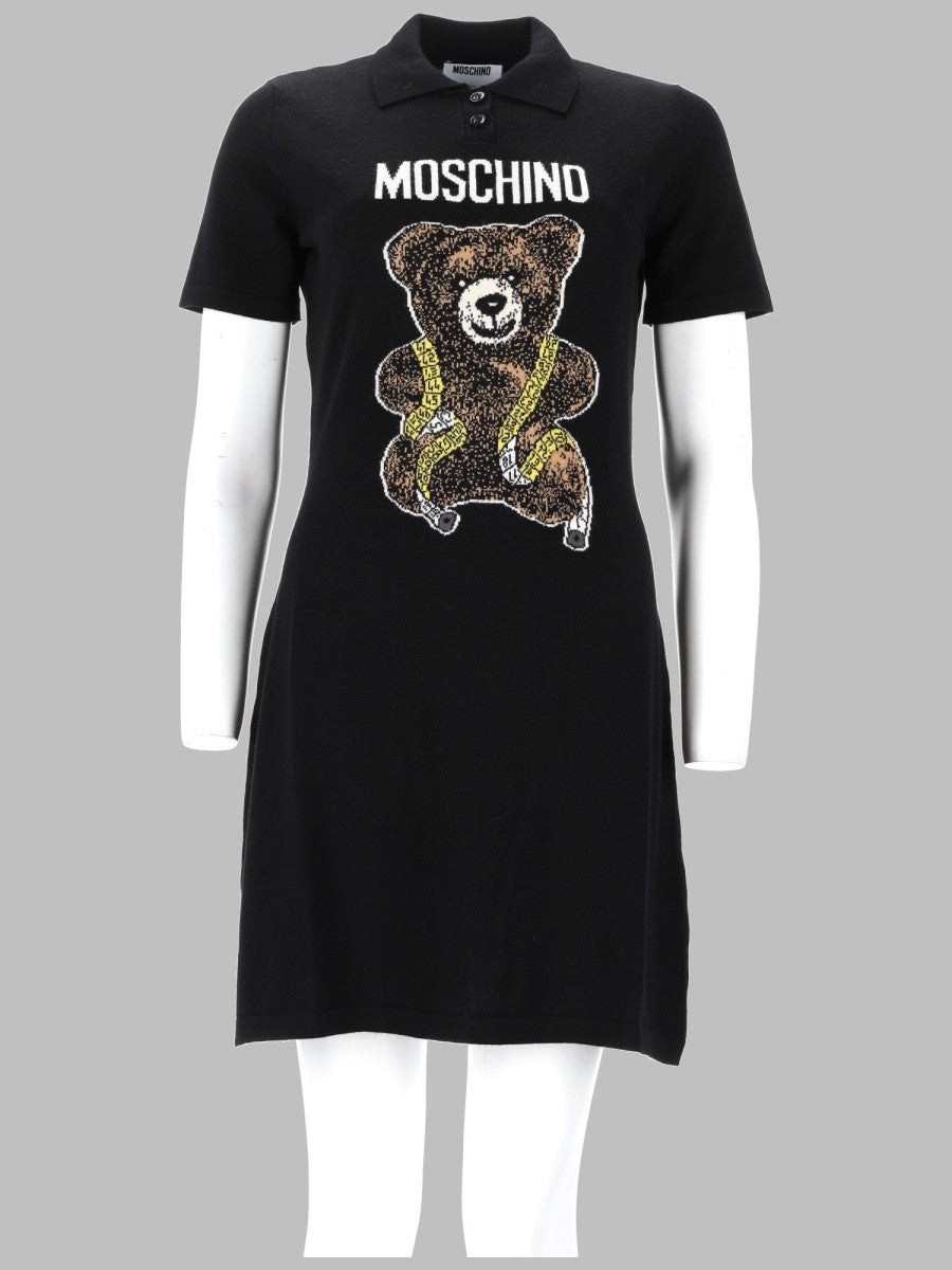 Moschino Women's Mini Abito Teddy Black