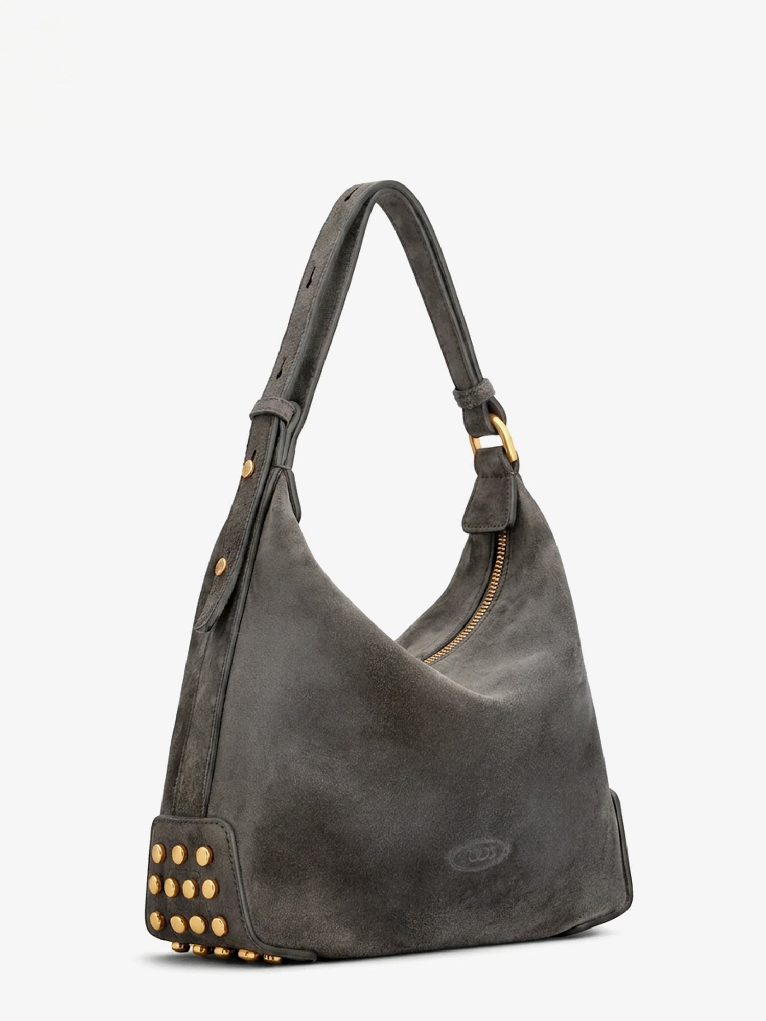 Tod's Women's Mini Bag Metal Dots Suede Shoulder Bag Brown