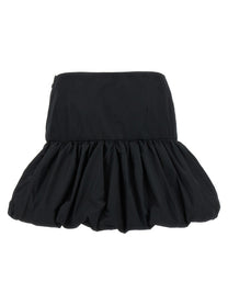 ROTATE Birger Christensen Mini Balloon Skirt Black