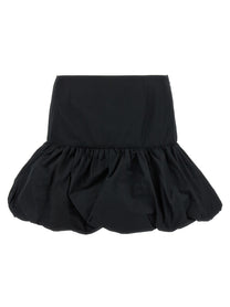 ROTATE Birger Christensen Mini Balloon Skirt Black