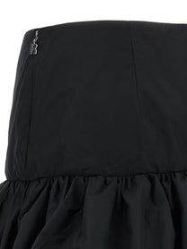 ROTATE Birger Christensen Mini Balloon Skirt Black