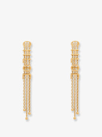 Chloé Women's Mini Belt Brass Earrings Gold
