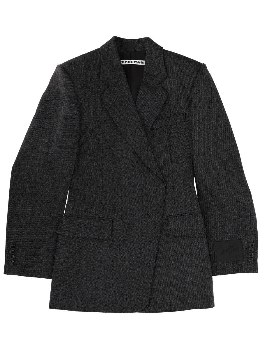 alexanderwang Women's Mini Blazer Dress Black