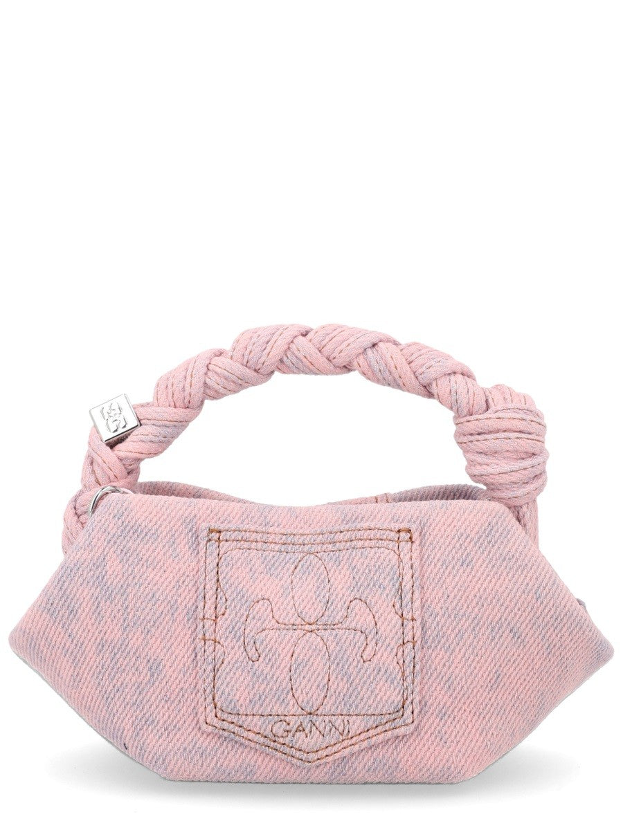 Ganni Women's Mini Bou Bag Blue, view 3