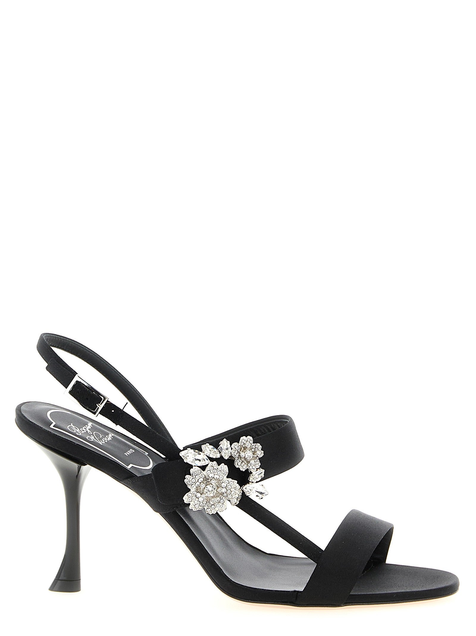 Roger Vivier Mini Bouquet Sandals Black
